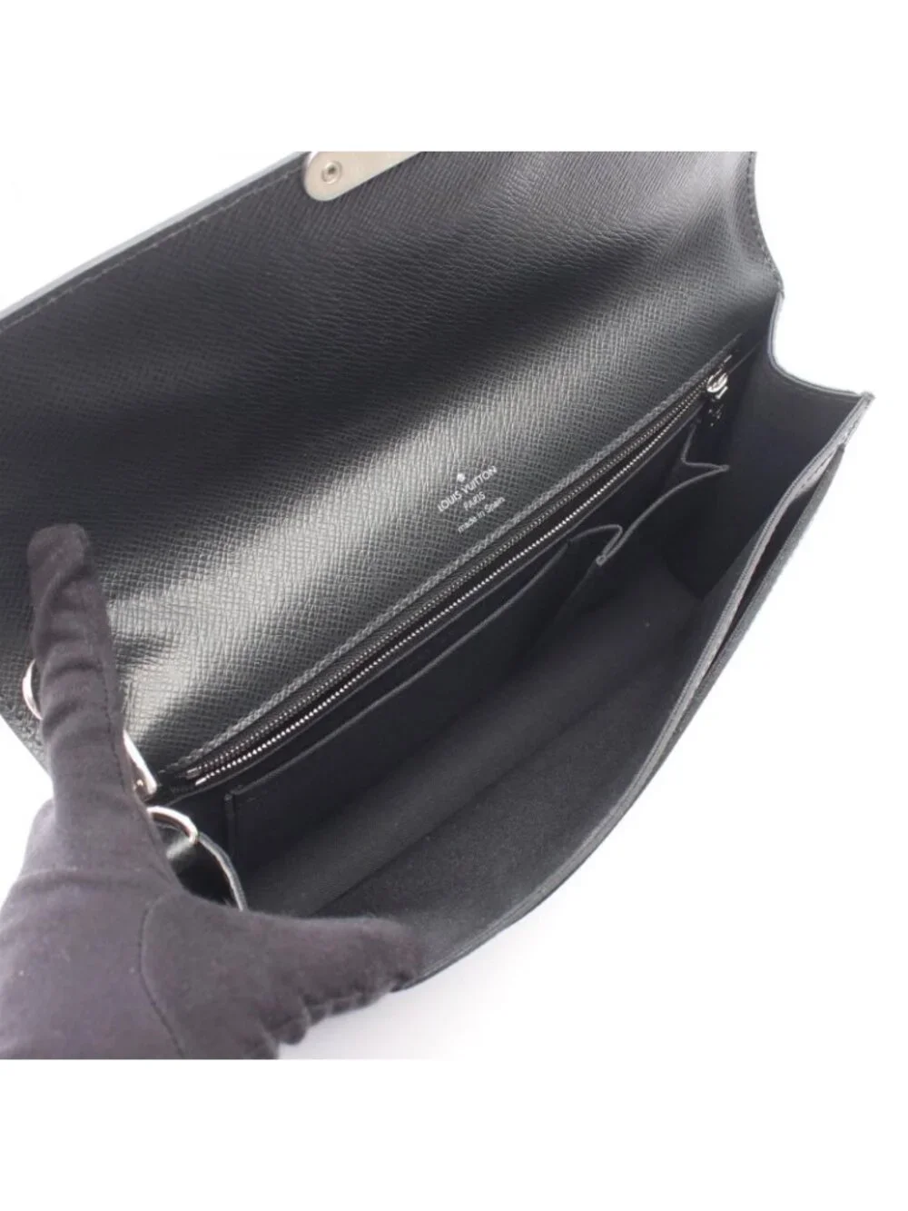 Louis Vuitton Clutch Belaia Ardoise Leather
